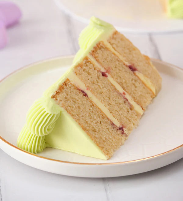 Green Ribbons and Ruffles Cake