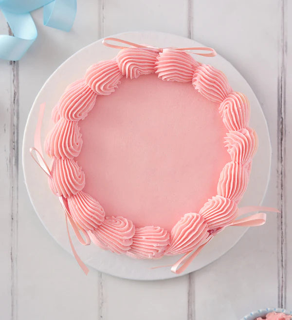 Pink Ribbons and Ruffles Cake